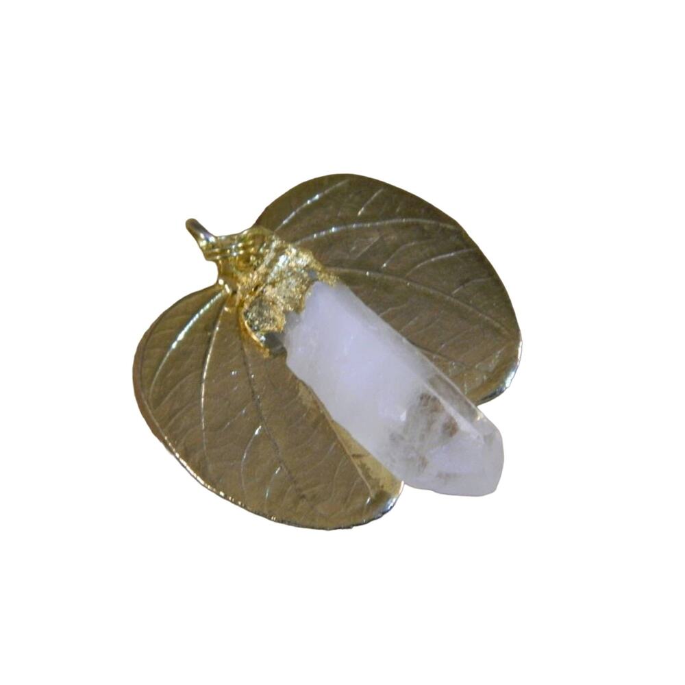 Natural Quartz Crystal Pendant, Arkansas Quartz Crystal Point Necklace, Gemstone